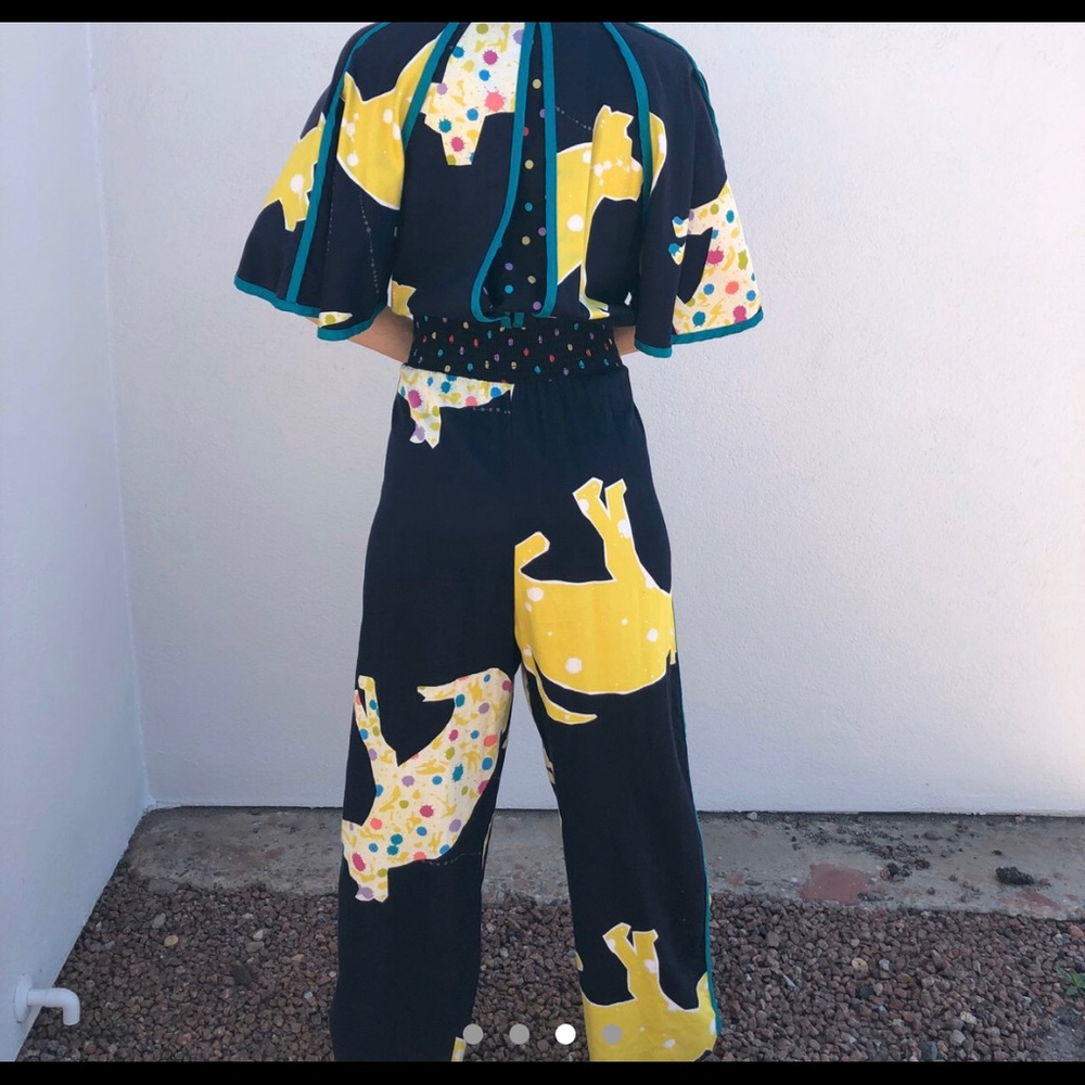 🔺SOLD🔺Vintage Jeanne Marc 80s polkadot jumpsuit - Picture 3 of 4